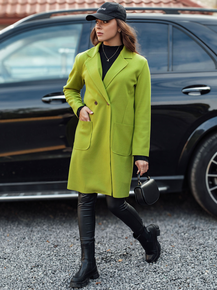 Palton lime pentru femei LINNORE