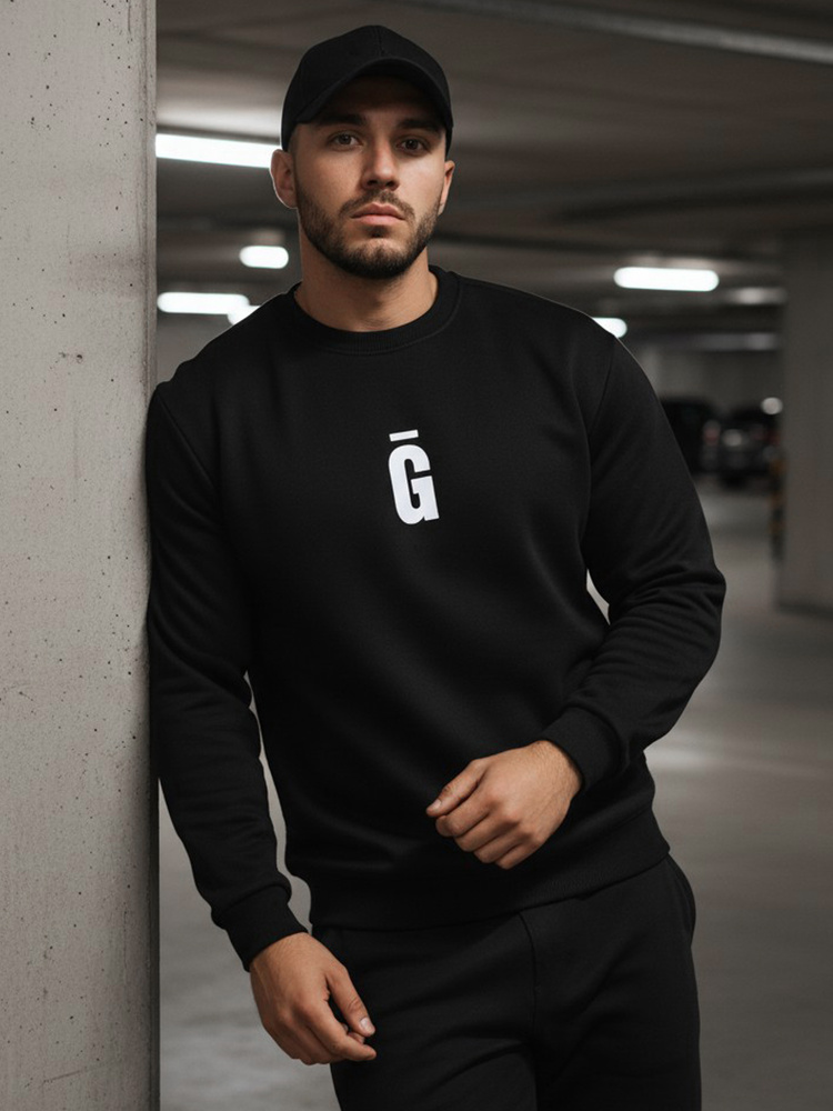 Čierna mikina s potlačou G
