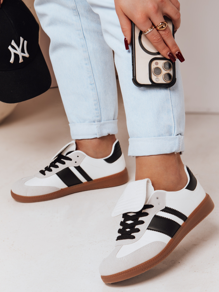 Teniși sport pentru femei SNIKAR albi