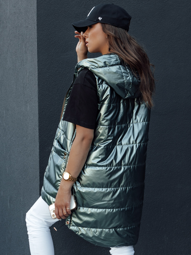 Vestă matlasată pentru femei JESS verde