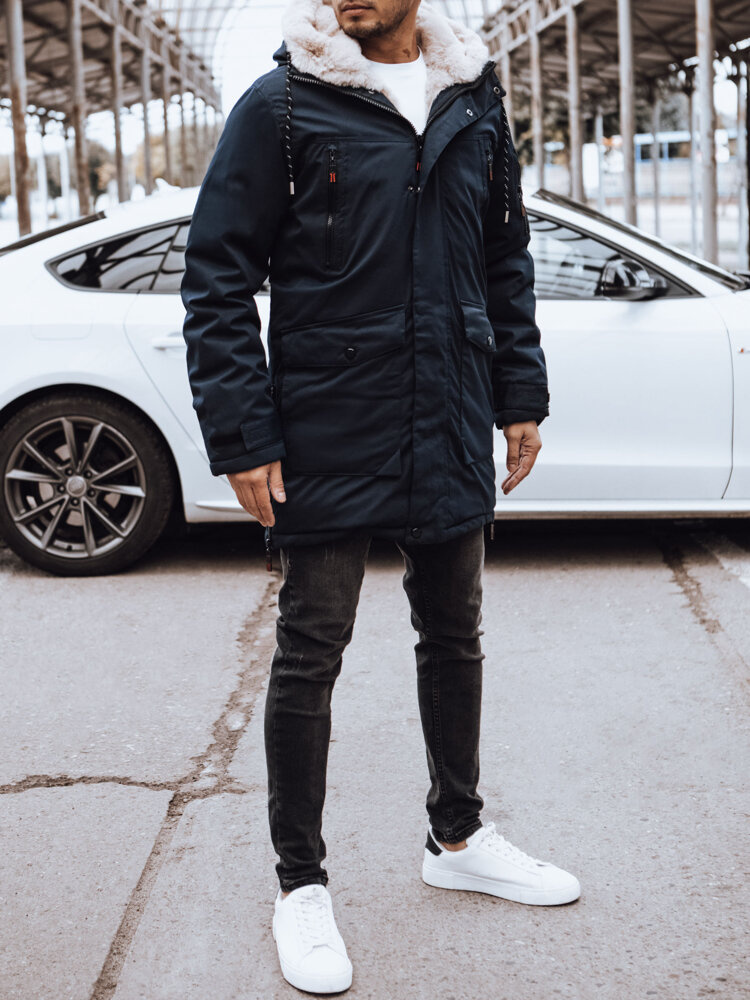 Kurtka zimowa męska granatowa Dstreet