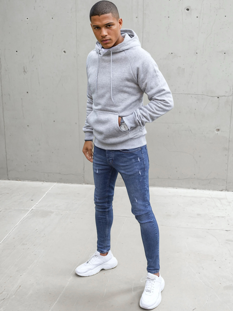 Bluza męska jasnoszara Dstreet