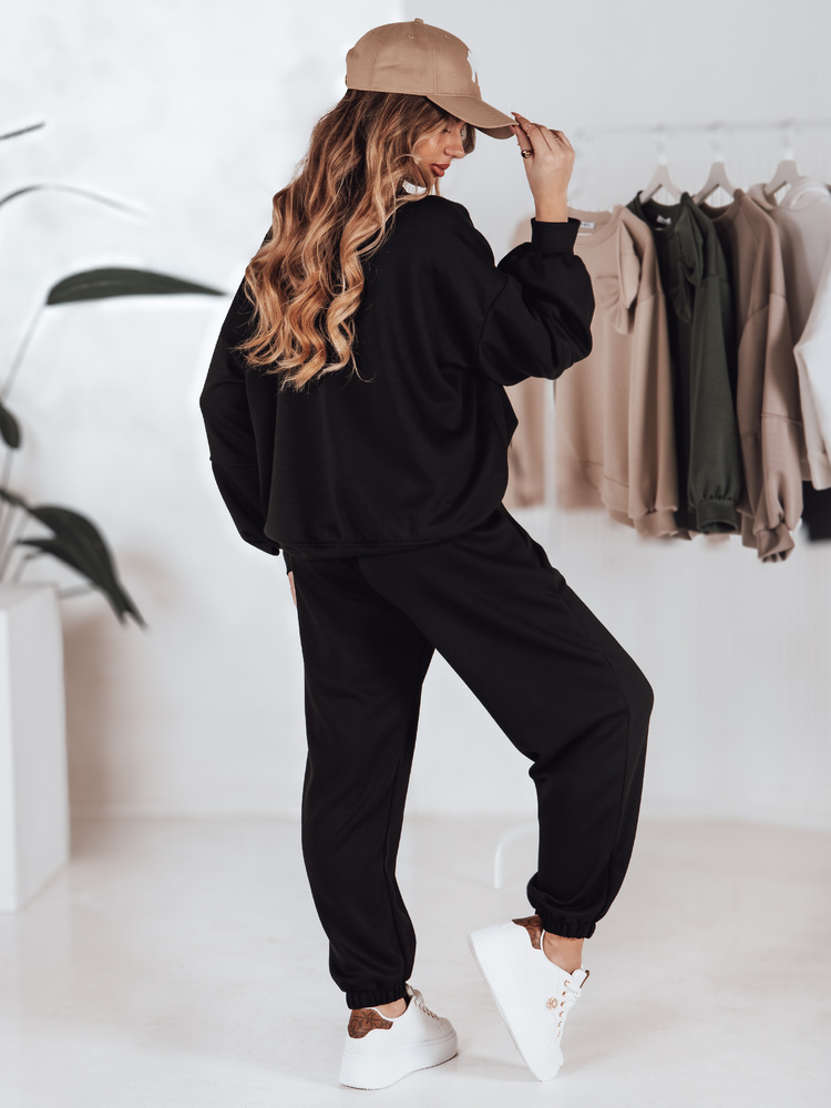 Komplet dresowy damski one size oversizowy DRESIS czarny Dstreet