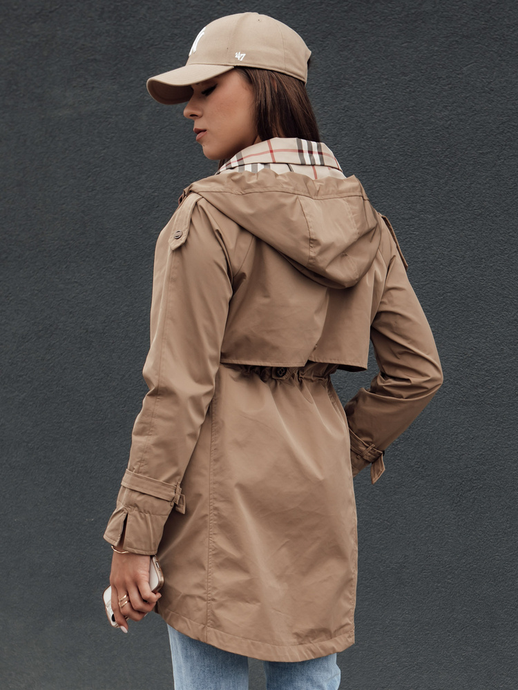 Parka de damă FASHLOVE, bej închis