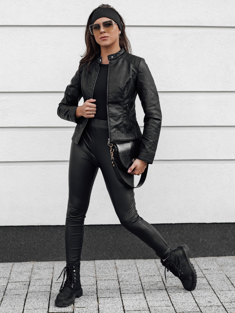 Geacă de piele pentru femei SKINVEX neagră