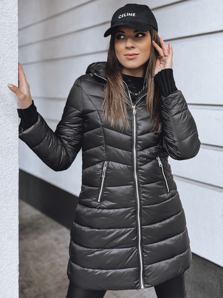 Kurtka damska pikowana CLOUDY czarna Dstreet