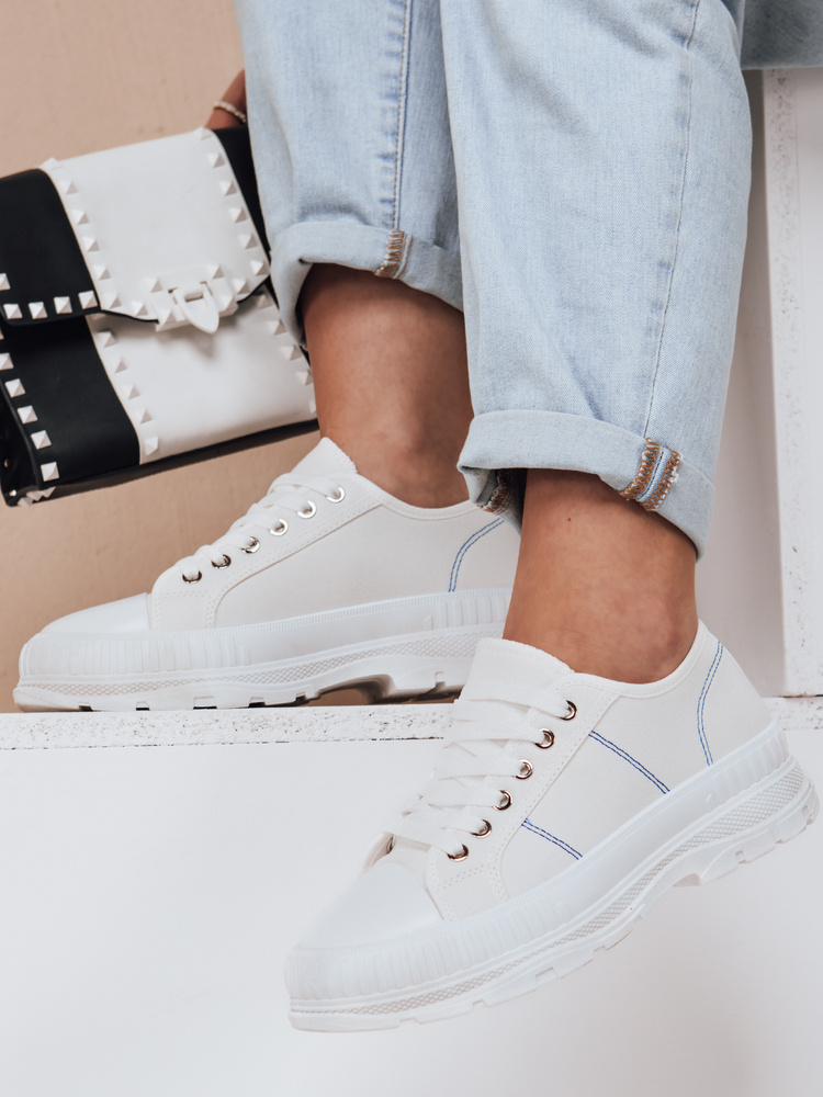 Teniși albi pentru femei BLUM