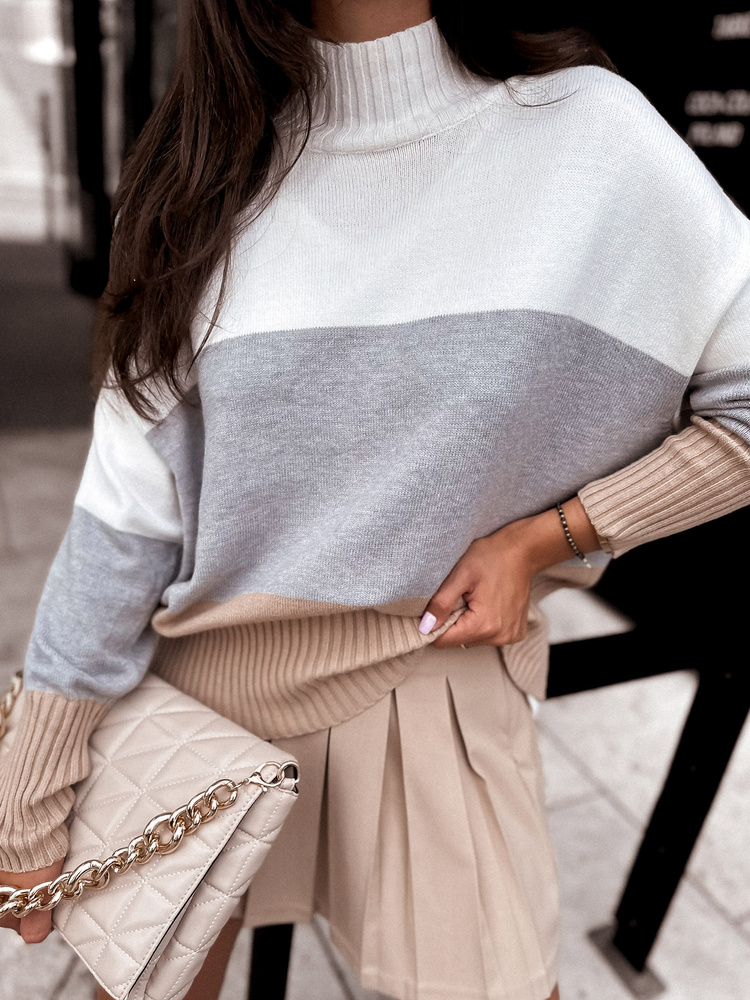 DStreet Sweter damski SERENE szary