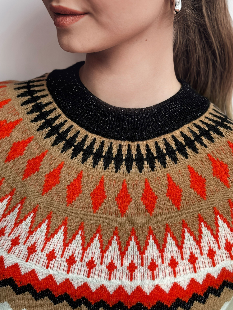 Sweter damski RUBY GLOW beżowy Dstreet