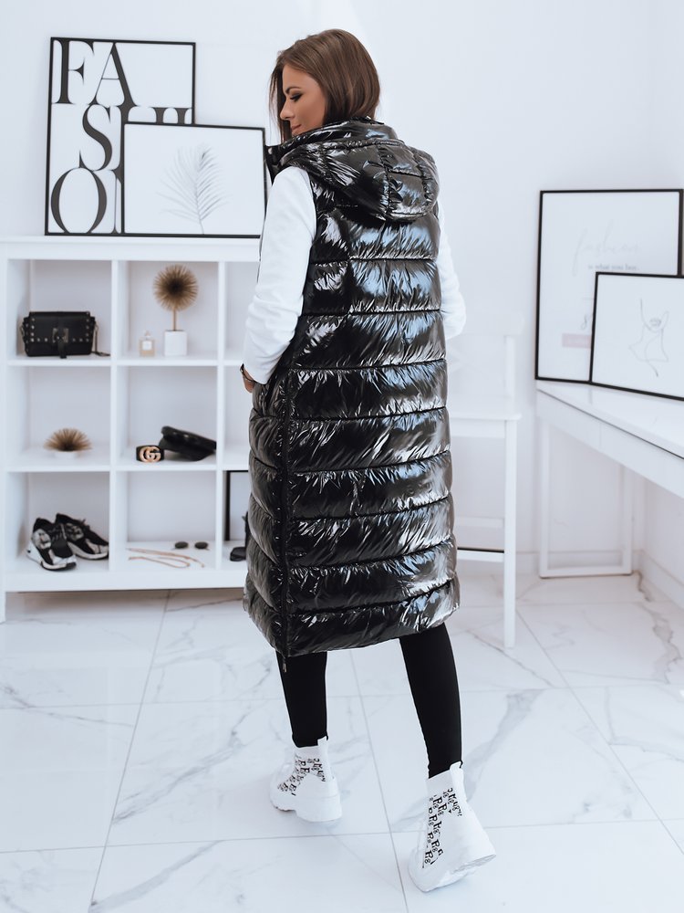 Kamizelka pikowana damska GANTINI czarna Dstreet