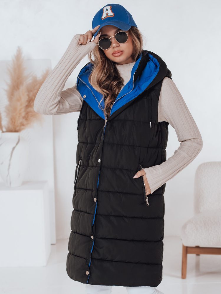 Kamizelka damska CHESTER czarna Dstreet