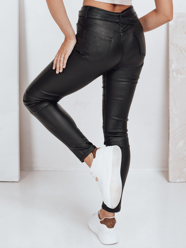 Blugi skinny cerați negri pentru femei