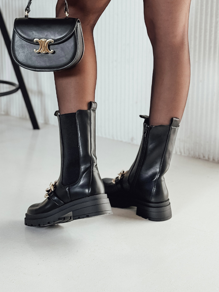 Botki damskie NIGHTWALK czarne Dstreet