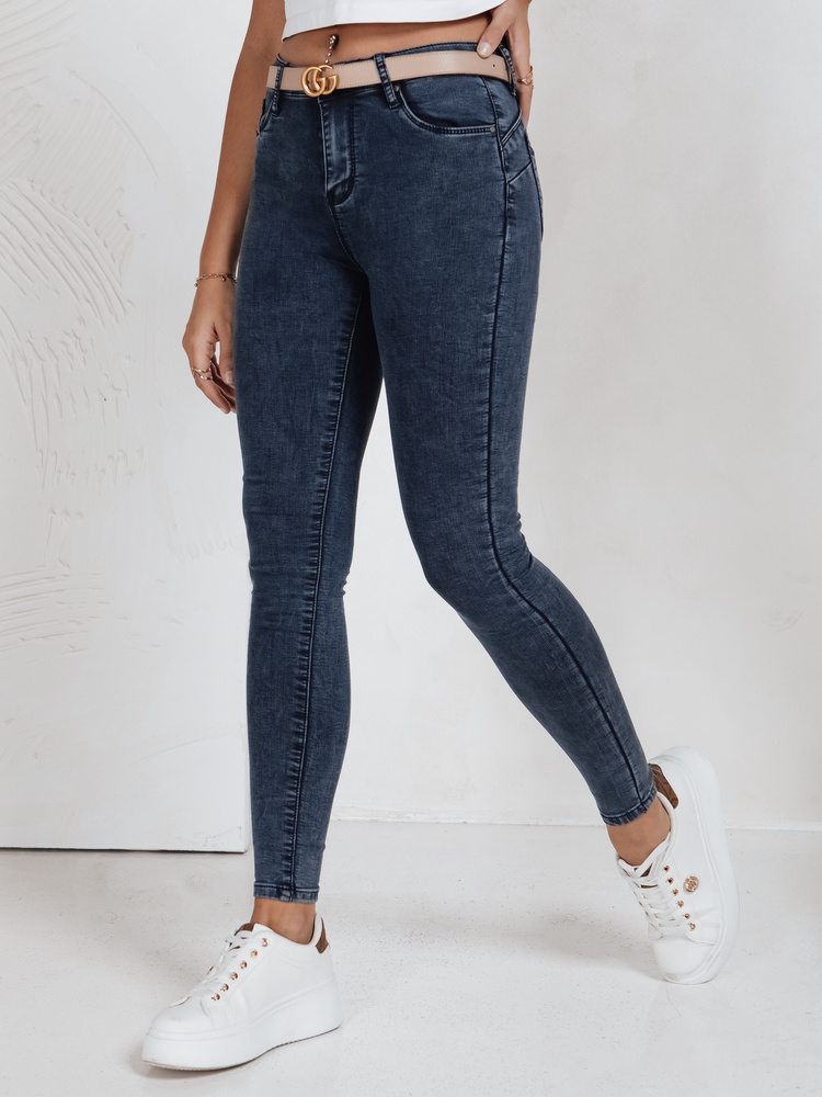 Jeansy damskie FLAWIA niebieskie Dstreet