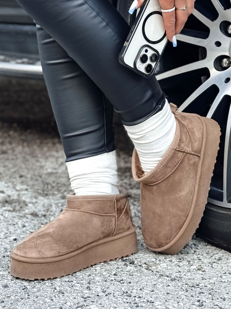 Botki damskie SNOWTRED khaki Dstreet