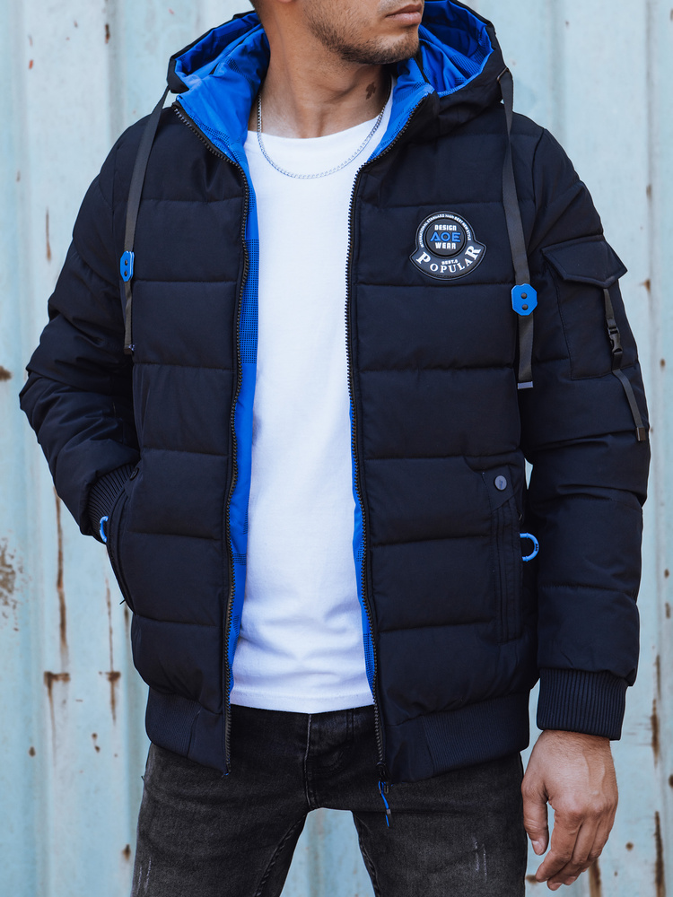 Kurtka męska pikowana granatowa Dstreet