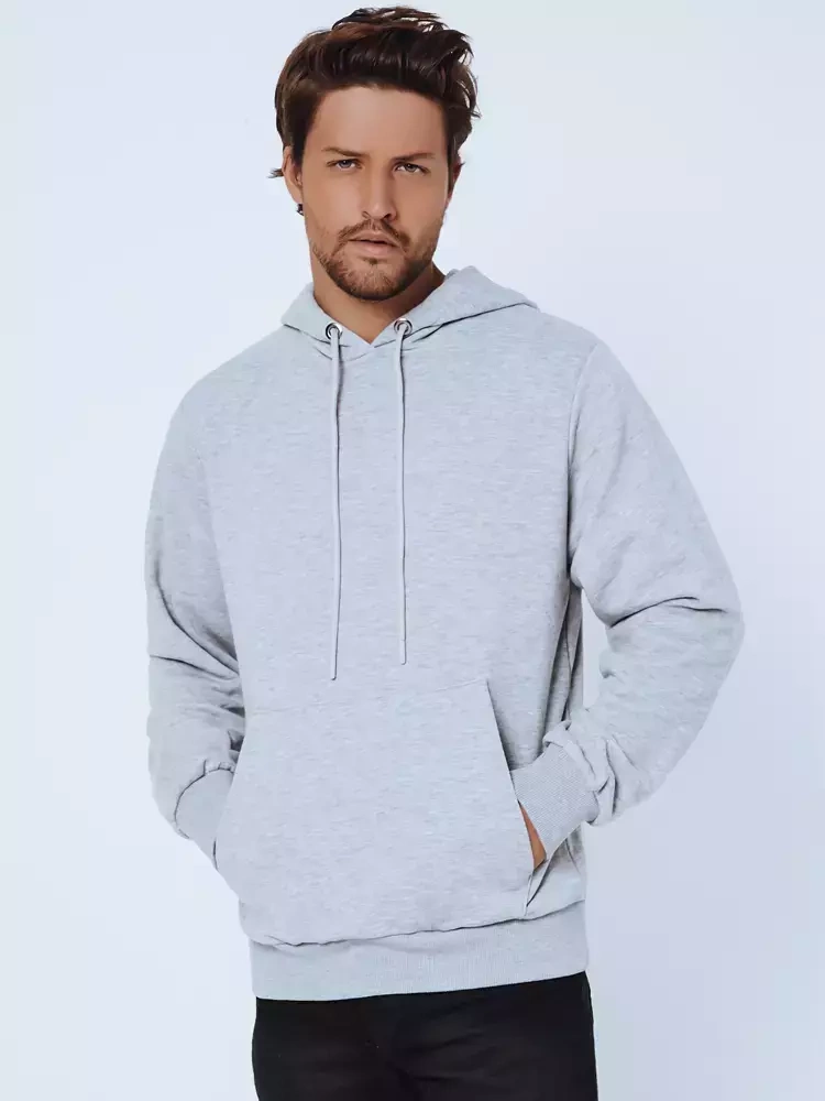 Bluza męska z kapturem szara Dstreet