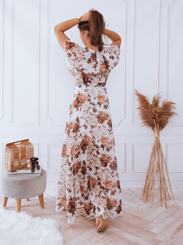 Sukienka maxi CRESPO jasnoszara Dstreet