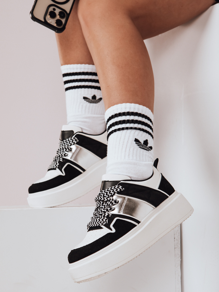 Teniși cu platformă pentru femei HYPERWAY negri