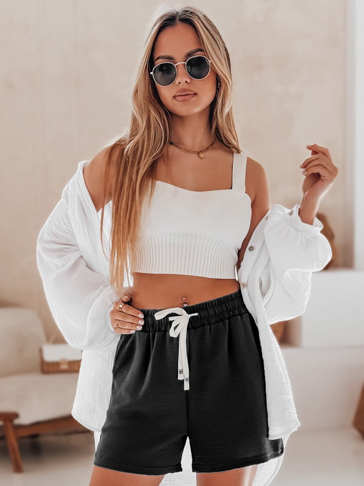 Spodenki damskie HOT VIBE czarne Dstreet