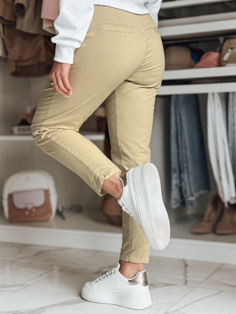 Pantaloni chino de damă cu curea MODELA