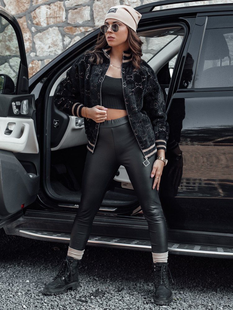 Jachetă din alpaca pentru femei JOYCE neagră