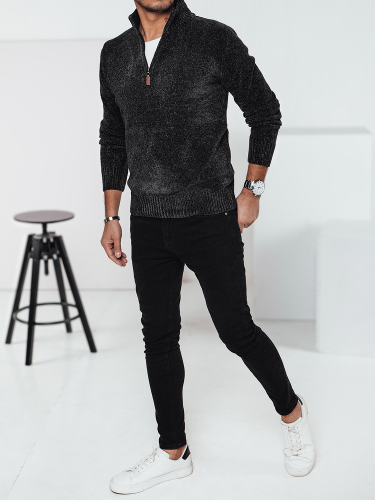 Sweter męski ciemnoszary Dstreet