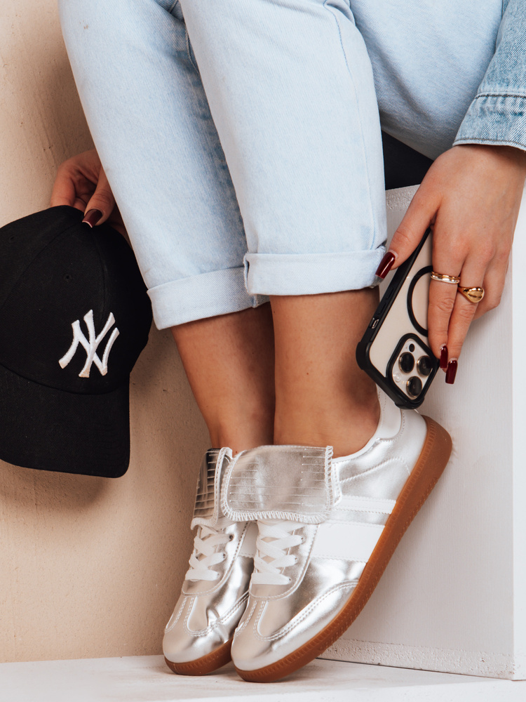 Teniși sport pentru femei SNIKARI argintii