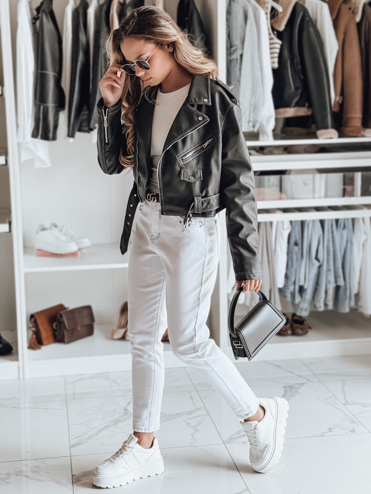 Spodnie damskie jeansowe LIKEMELOO mom fit białe Dstreet