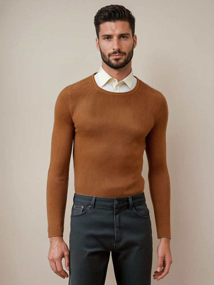 Pulover bărbătesc DStreet cămilă