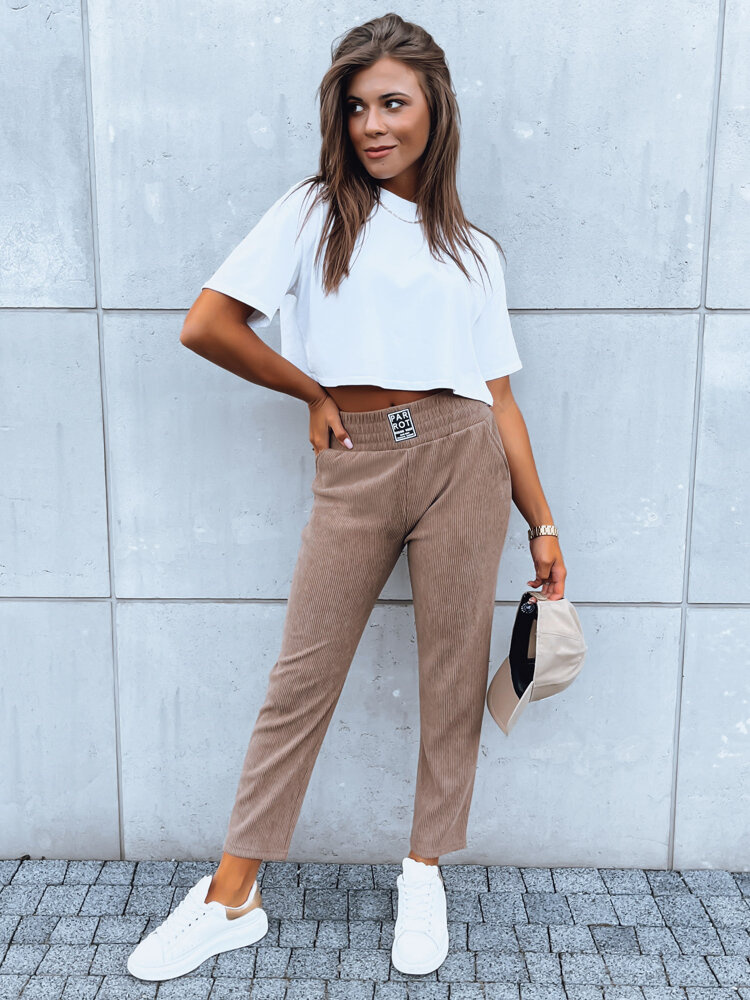 Spodnie dresowe damskie PARROT khaki Dstreet