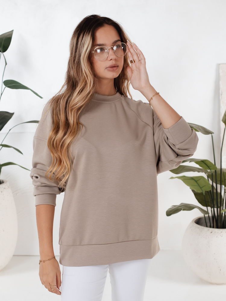 Bluza damska UZORI beżowa Dstreet