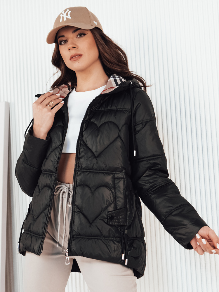 Kurtka pikowana damska OLMO czarna Dstreet