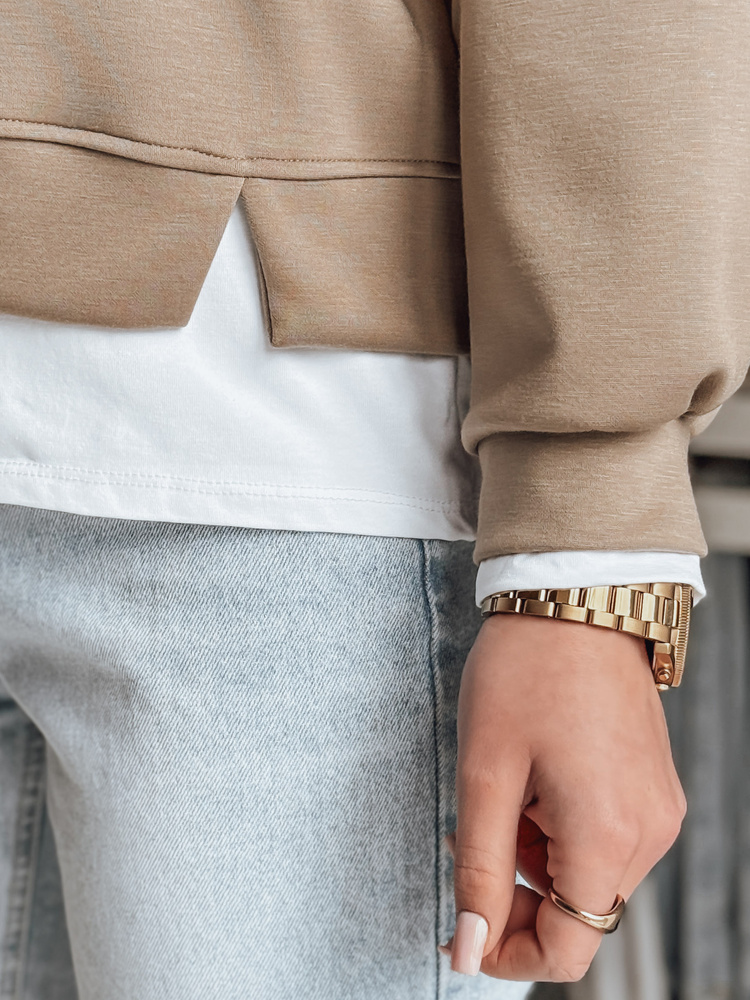 Bluza damska oversize LUZZIO mokka Dstreet