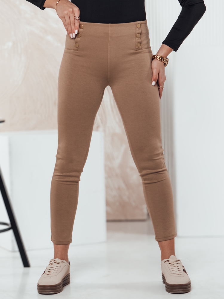 Pantaloni de damă MODSTORY cămilă