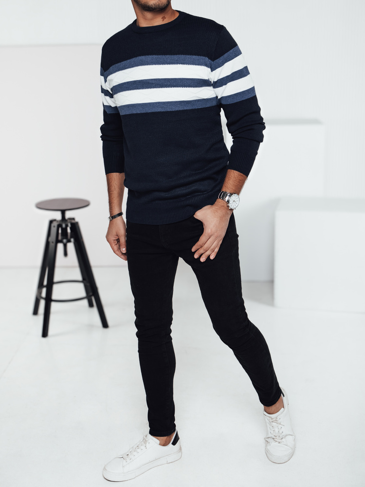 Sweter męski granatowy Dstreet