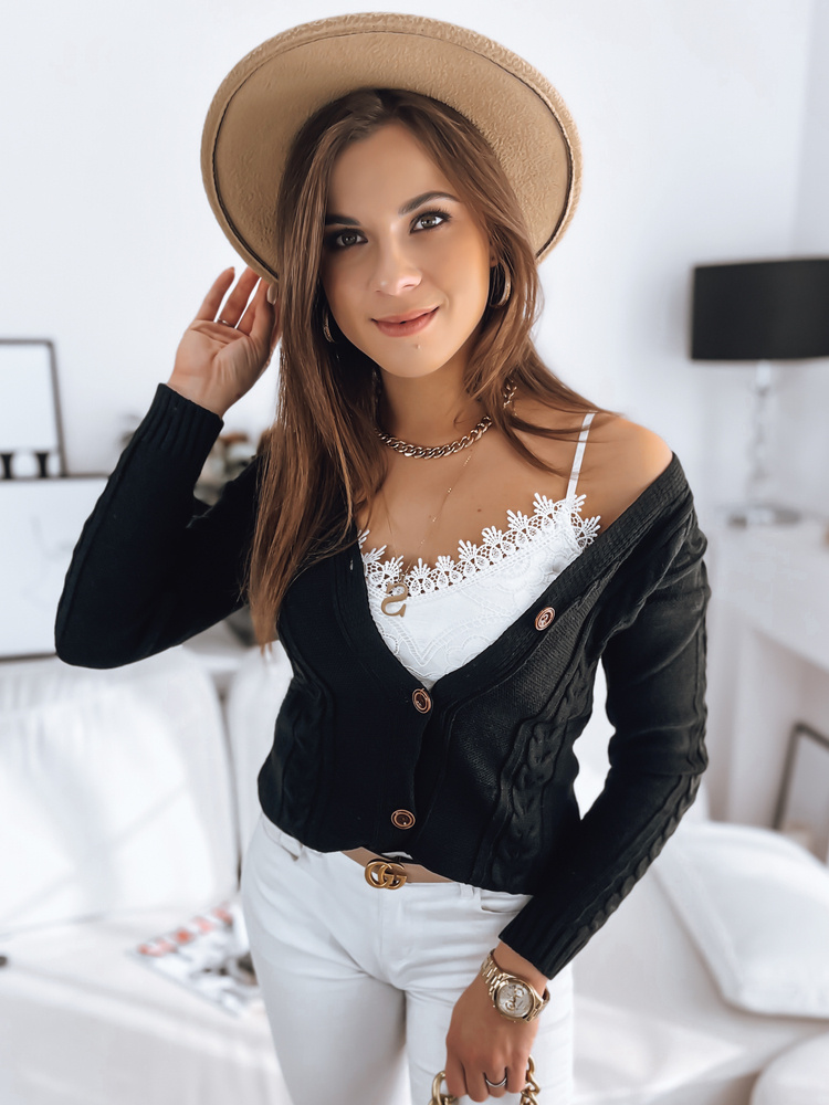 Sweter damski MELANIA czarny Dstreet