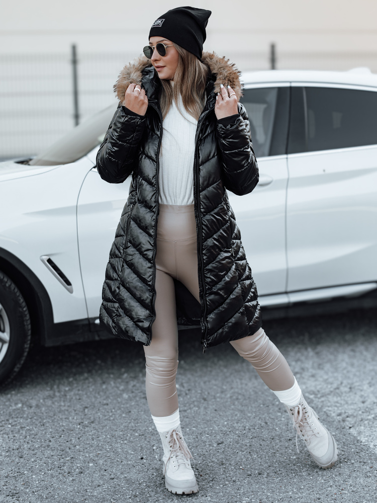 Women's winter quilted jacket BELLATRIX black Dstreet