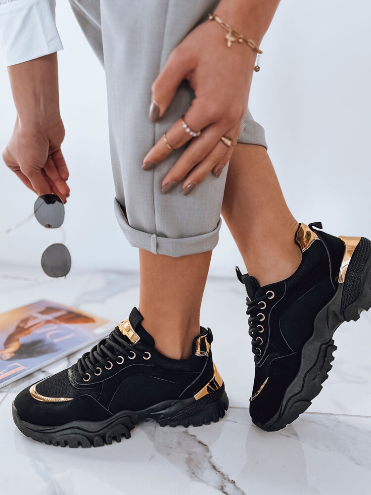 Teniși negri pentru femei LIZZE