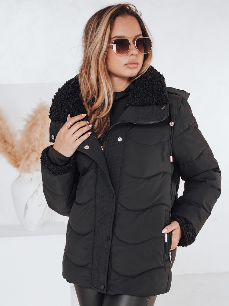 Kurtka damska zimowa WARMMISS czarna Dstreet
