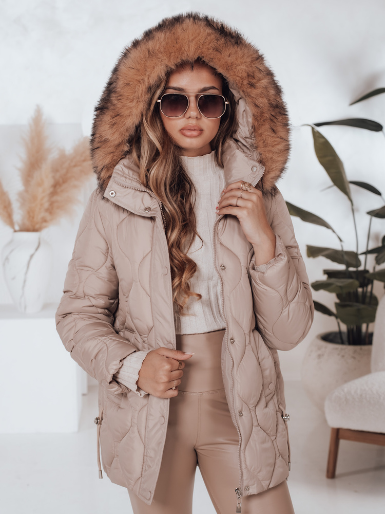 Geaca de iarna dama LUMORE kaki