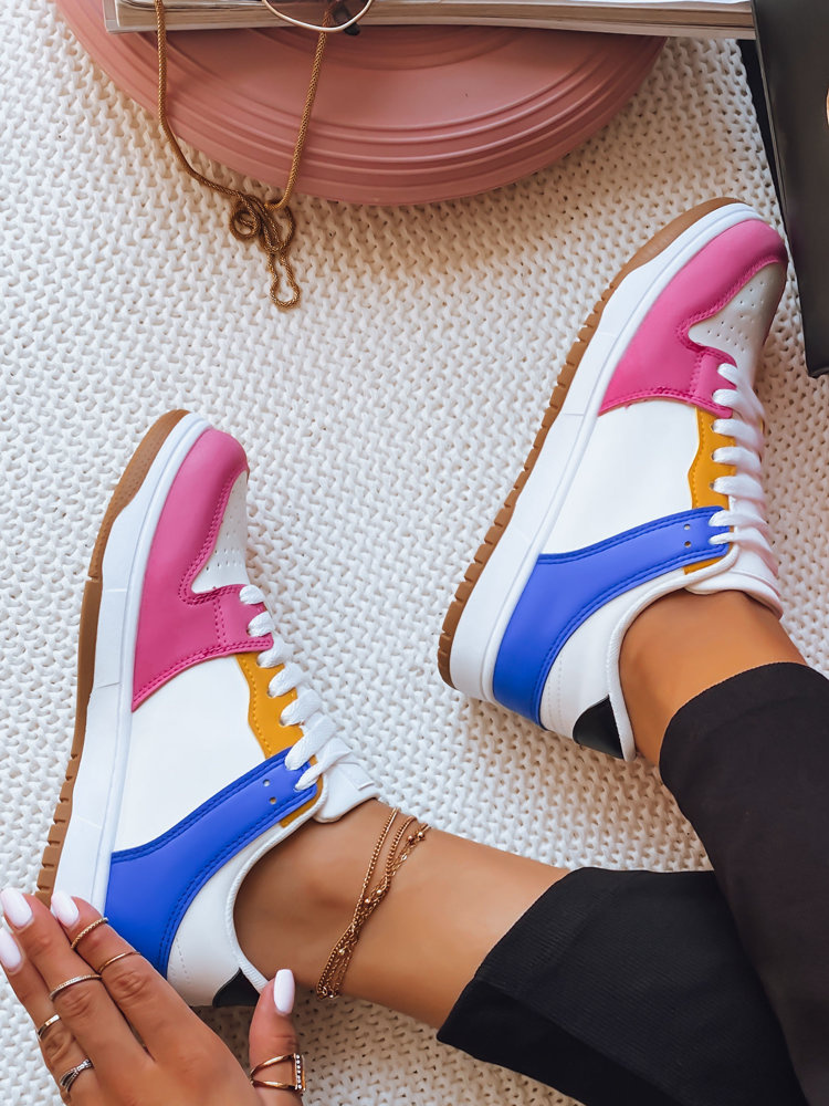 Sneakersy damskie COLORFULL fuksja Dstreet