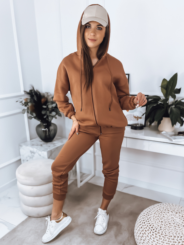 Komplet damski dresowy AMILIA PREMIUM mokka Dstreet
