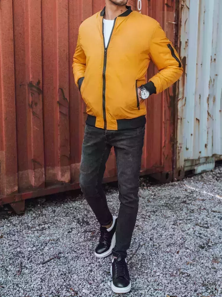 Kurtka męska bomber jacket kamelowa Dstreet 3825