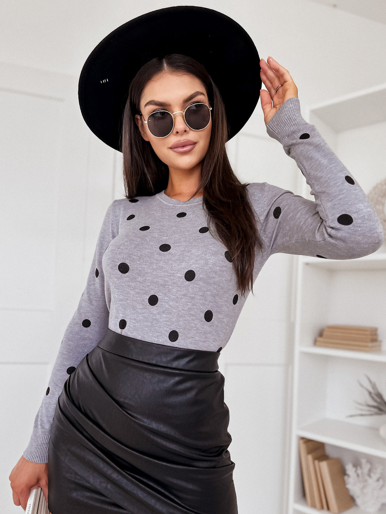 Sweter damski ATHENA szary Dstreet