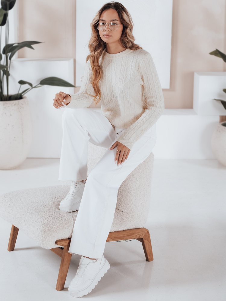 Pulover de damă BRAVINA ecru