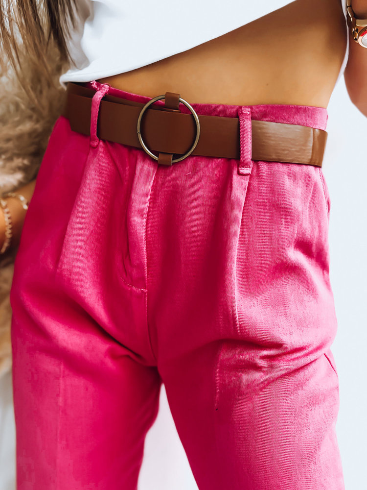 Spodnie damskie ME BELLA fuksja Dstreet