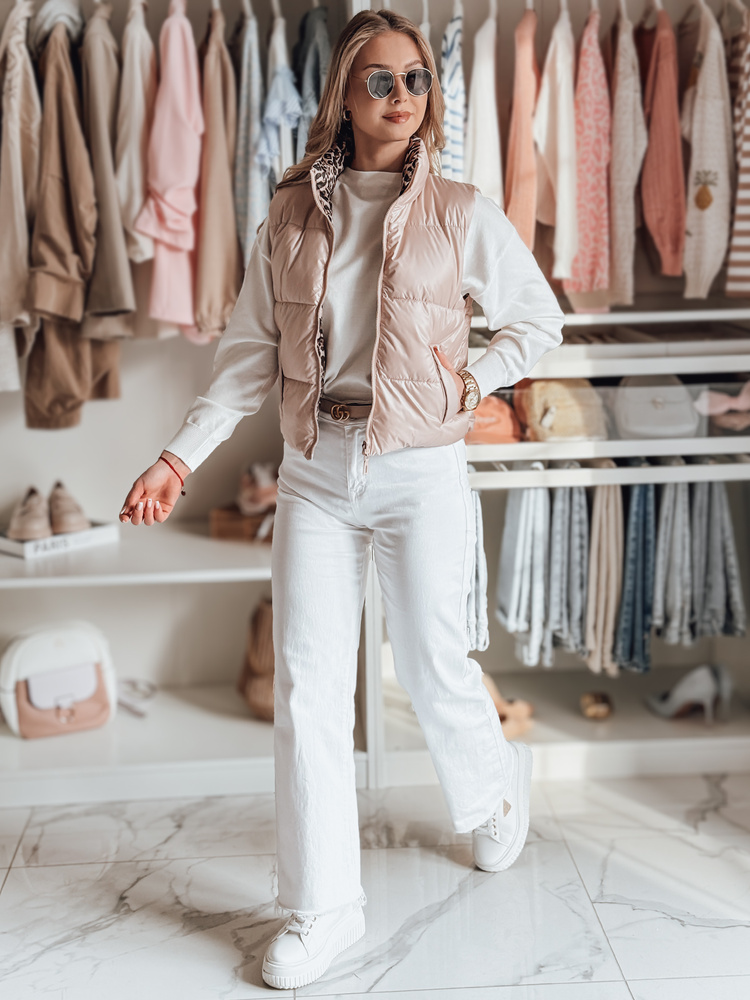 Vestă scurtă reversibilă pentru femei CHIPUFF