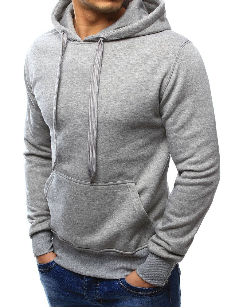 DStreet Bluza męska z kapturem szara