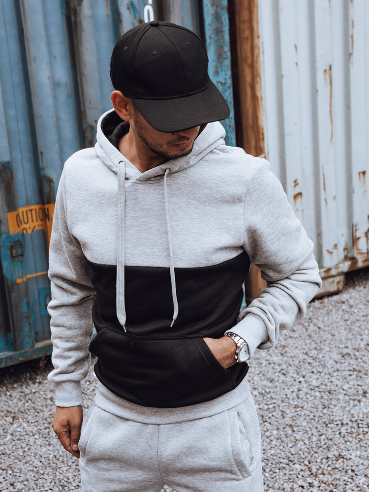 Dres męski szaro-czarny Dstreet